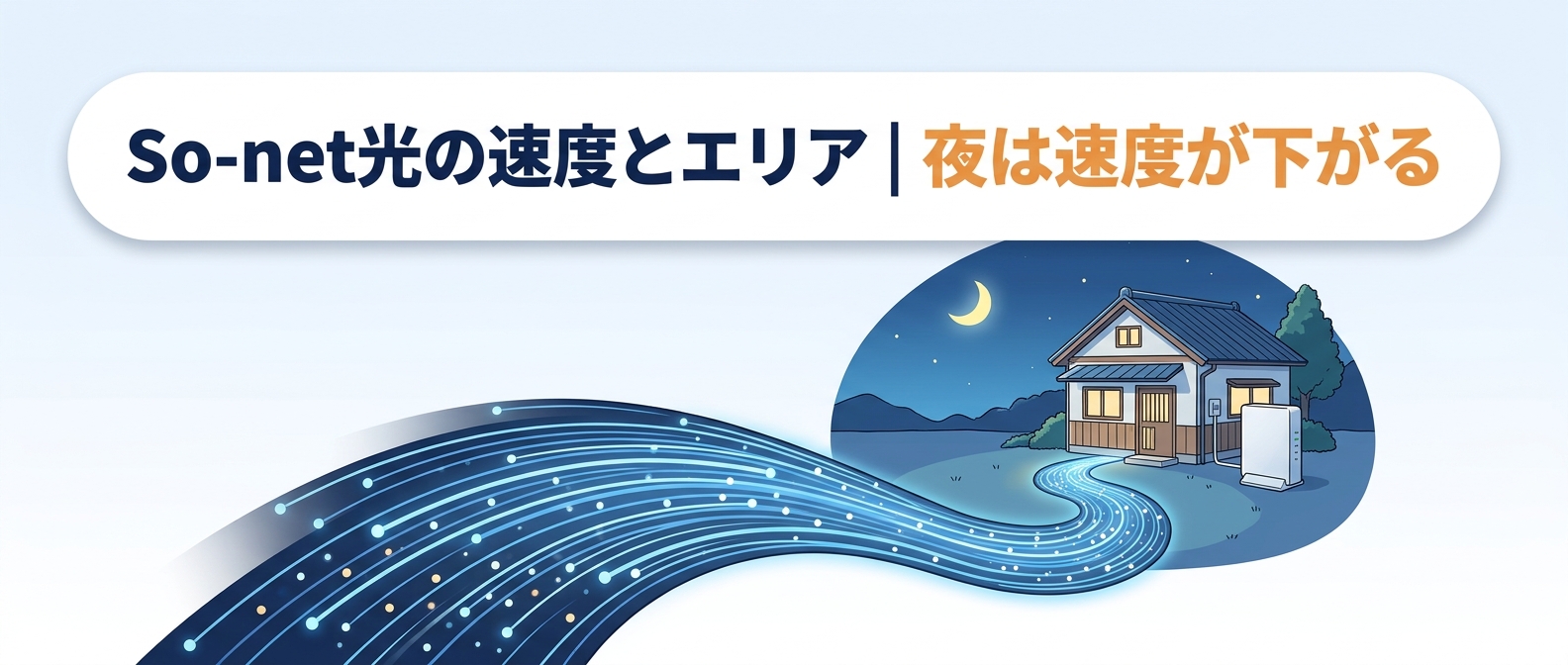 So-net光の速度とエリア|夜は速度が下がる