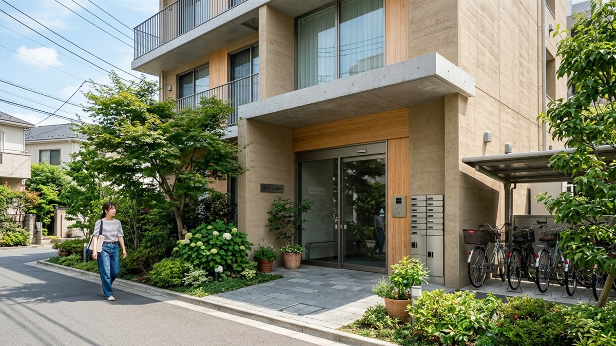 マンションのエントランス